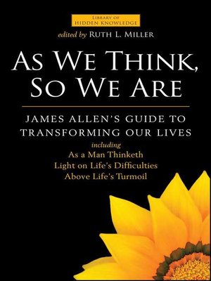 cover image of As We Think, So We Are